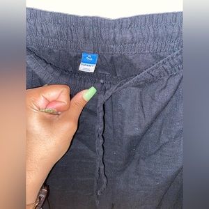 Old Navy linen blend drawstring pants (tall length)